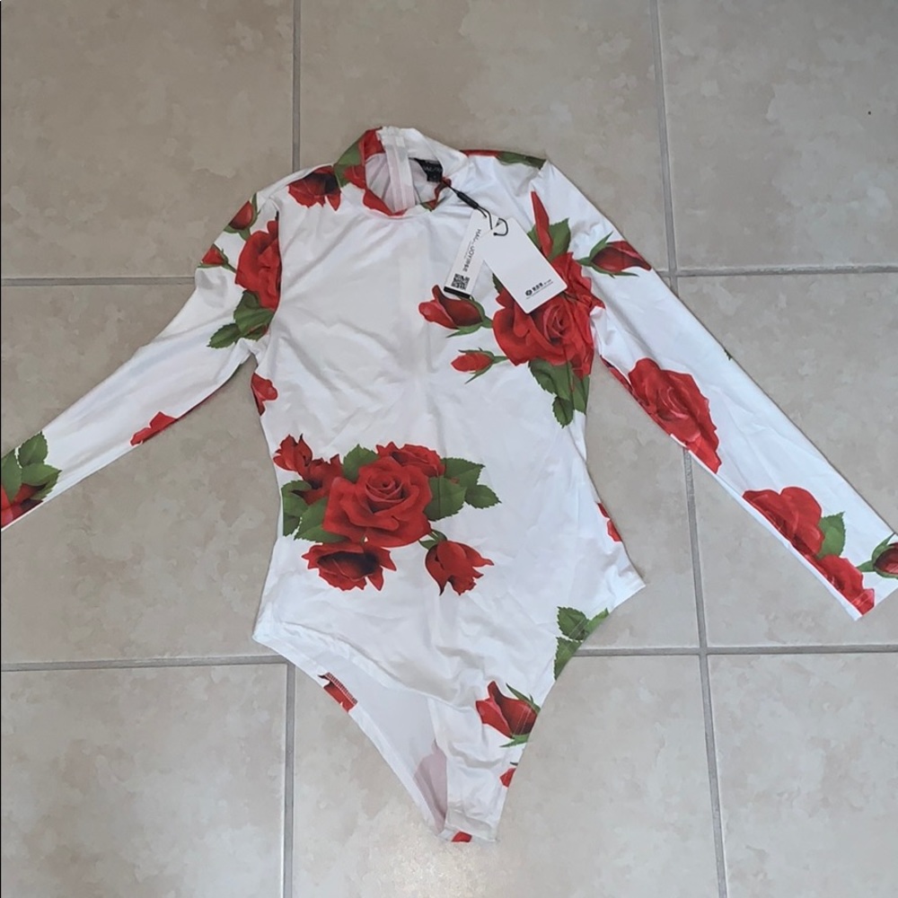 Floral body suit